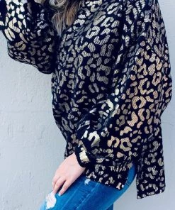 Andthewhy Flawlessly Fierce Sweater - Black- SALE