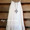 Angel Hear What's New Slip On Dress - White