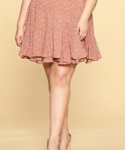 Oddi Still In Motion Mini Skirt - Mauve - SALE