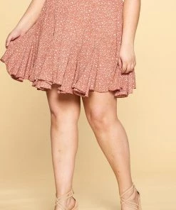 Oddi Still In Motion Mini Skirt - Mauve - SALE