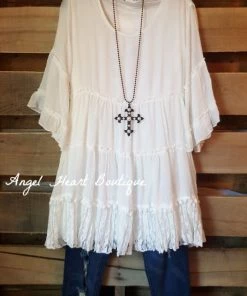 Sassybling What's New AHB EXCLUSIVE: Like A Dream To Me Tunic - White