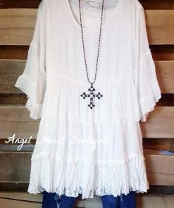 Sassybling What's New AHB EXCLUSIVE: Like A Dream To Me Tunic - White