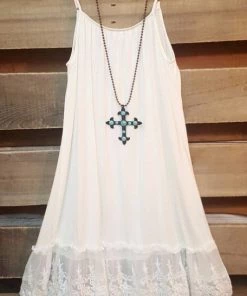 Angel Hear What's New Slip On Dress - White