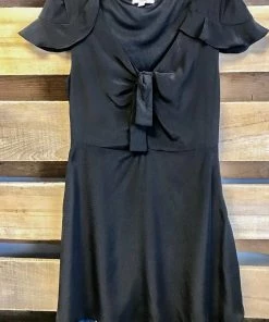 Random Bow Dress - Black - SALE