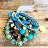 Urbanista What's New Mixed Color Beaded Bracelet - TURQUOISE