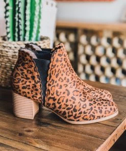 Angel Heart Boutique What's New My Romantic Side Suede Booties - Leopard