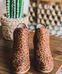 Angel Heart Boutique What's New My Romantic Side Suede Booties - Leopard