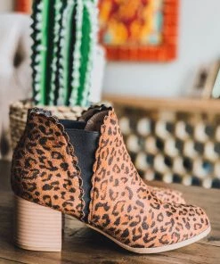 Angel Heart Boutique What's New My Romantic Side Suede Booties - Leopard