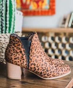 Angel Heart Boutique What's New My Romantic Side Suede Booties - Leopard