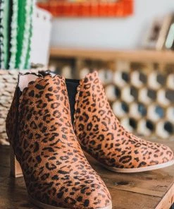 Angel Heart Boutique What's New My Romantic Side Suede Booties - Leopard