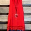 Emerald Extender: Slip On Tank/Tunic-Red What's New