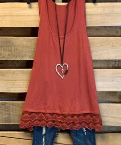 Emerald Extender: Slip On Tank/Tunic - Marsala What's New