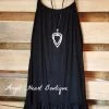 Angel Hear Slip On Dress - Black
