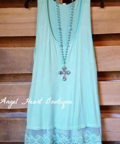 Emerald Extender: Slip On Tank/Tunic - Mint