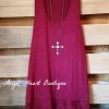 Emerald What's New Extender: Slip On Tank/Tunic - Burgundy