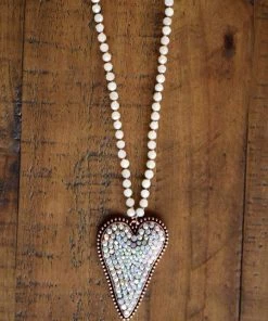 JS World Trading Key To My Heart Necklace - Natural 16 JS World Trading Key To My Heart Necklace - Natural