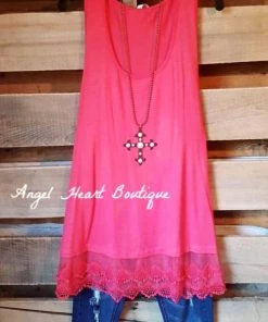 Emerald Extender: Slip On Tank/Tunic - Hot Pink What's New