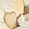 Urbanista Floating Heart Earrings - Matte Gold What's New