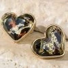 Urbanista Wild Heart Shaped Earring - Gold/Leopard What's New