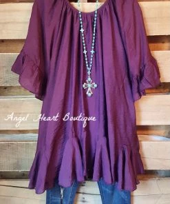 Sassybling What's New AHB EXCLUSIVE: The It Girl Oversized Loose Fitting Tunic - Light Blue