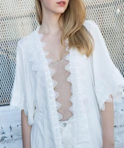 POL Looking Into The Sunset Cardigan - Ivory - SALE Regular Size Sale