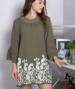 Sassybling AHB EXCLUSIVE: Making The Way Tunic - Olive - 100% COTTON