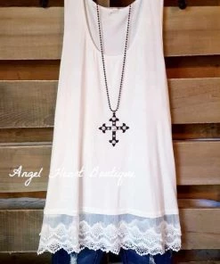 Emerald Extender: Slip On Tank/Tunic - Off White