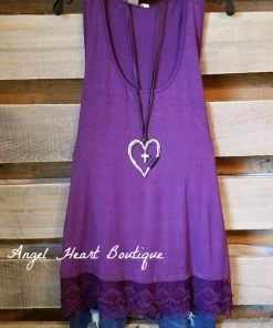 Emerald Extender: Slip On Tank/Tunic - Violet