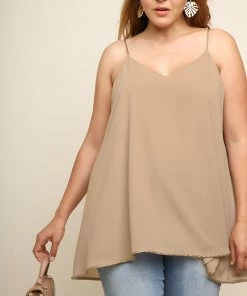 Umgee What's New My Classy Option Top - Taupe